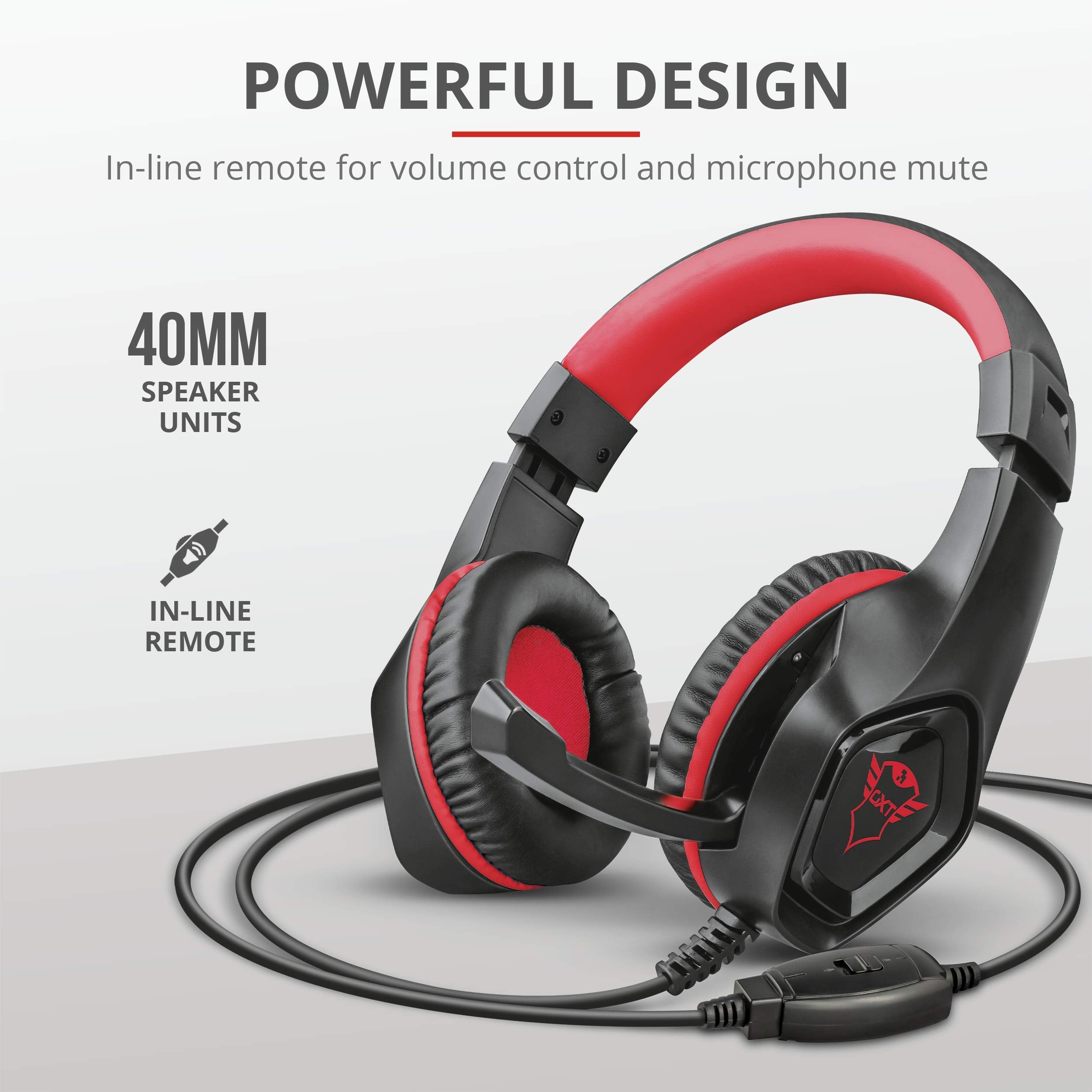 Trust Gaming Gxt 404r Rana Auriculares, Auriculares Con MicróFono Y Diadema Ajustable, Mando A Distancia Integrado, Cable De 1 M, Auriculares Para Pc, SWITCH - , Consola - Rojo Trust Gaming Gxt 404r Rana Auriculares, Auriculares Con MicróFono Y Diadema Ajustable, Mando A Distancia Integrado, Cable De 1 M, Auriculares Para Pc, SWITCH - , Consola - Rojo